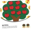 Operitacx 2 Sets Non Woven Tree Number Matching Aid for