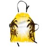 Ambesonne Palm Tree Apron, Holiday Theme a Sunny Tropical Place