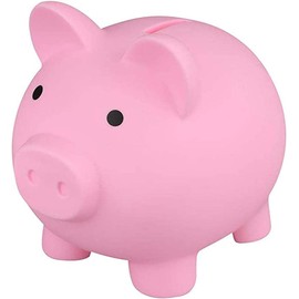 WSADZXC77 Cute Piggy Bank Plastic Pig Money Bank Adult Piggy Bank Mini Small Pig Money Box Coin Bank Plastic Piggy Bank for Boys Girls Children B