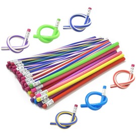 TEAONE Flexible Pencils, 36 PCS Bendable Pencils for Classroom Prizes, Goodie Bag Fillers (18.7cm/7.36in)