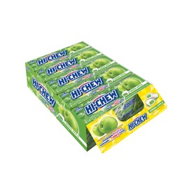HI-CHEW Green Apple Sticks, 15-Pack, Unique Fun Soft & Chewy Taffy Candy, 1.76oz Each - Made with Immensely Juicy Fruity Flavors