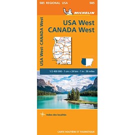 USA West - Canada West 585 - Carte régionale N.E.