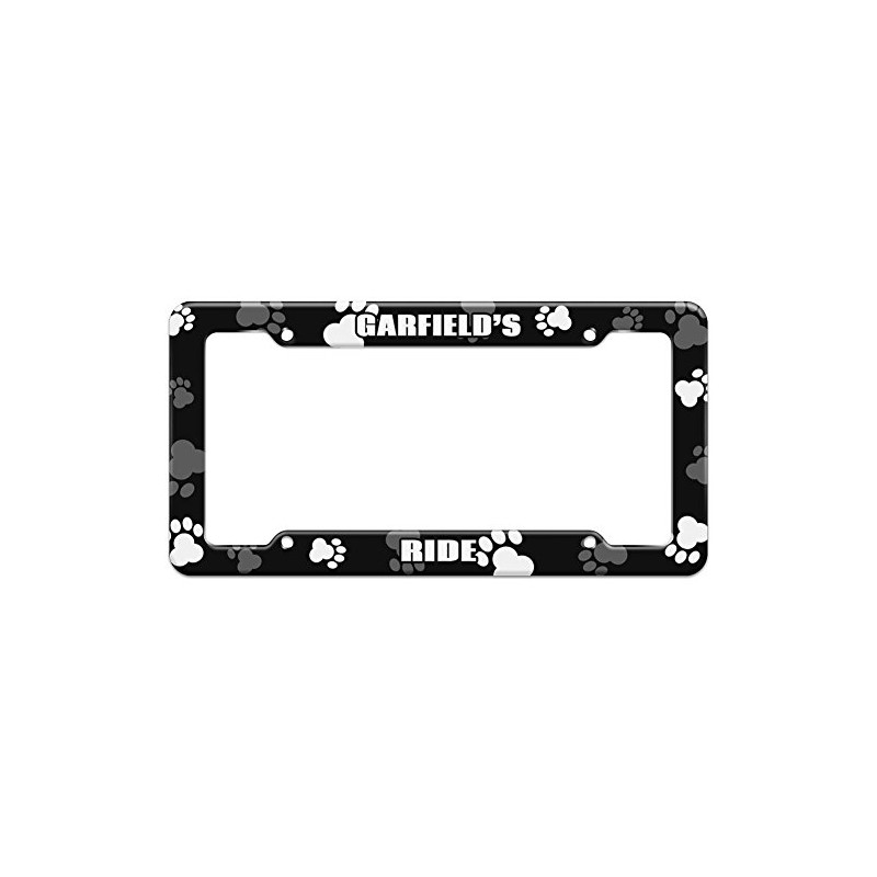 GRAPHICS & MORE Paw Prints License Plate Frame Ride Names