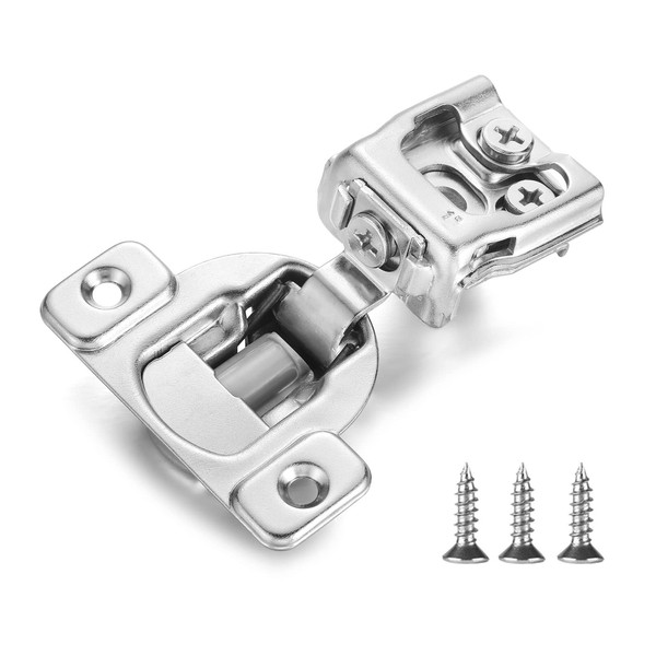 Vallecloud (4 Pack) 1 Inch Overlay Soft Close Cabinet Hinges,