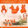Geelin 50 Pcs Mini Resin Fox Ducks Bulk Cute Fox