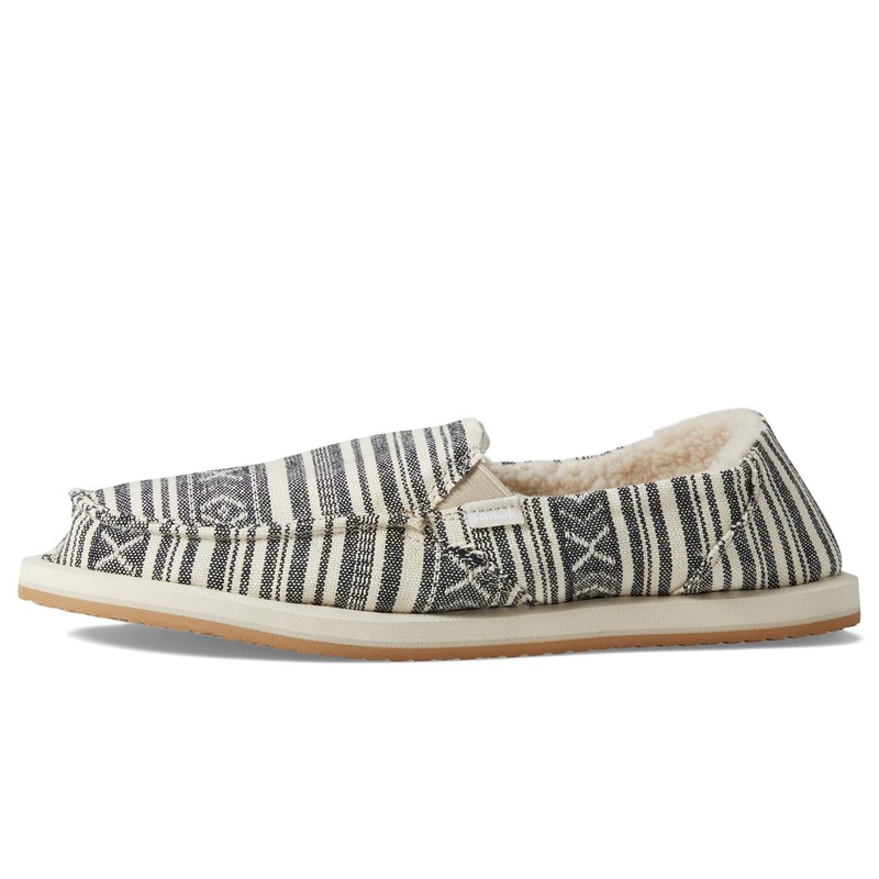 Sanuk Donna Blanket Chill Natural/Black 6 B (M)