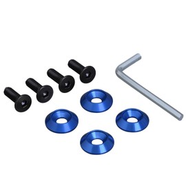 セイワ(SEIWA) 車外用品 ナンバーボルト アクセサリーボルトワッシャー メタルブルー K387