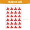 Ciieeo 12 Sheets Triangle Map Marker Stickers, Red Adhesive Stickers