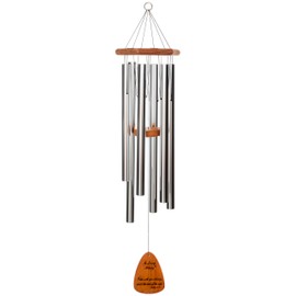 In Loving Memory 42-inch Windchime, Silver w/I am with You Always…