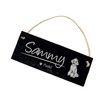 Dekolando Home Accessories Engraved Slate Sign with Dog Motif Name