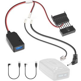 Gonifeto Radar Detector Power Cord Adapter,(7Pin Type-B) Compatible with Toyota,Ford,Subaru,Honda,Nissan,Lexus,Infiniti with Economy Mirror, Connect to Rearview Mirror, RJ11 DC3.5 Radar Charger Cable