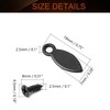 MroMax Frame Turn Button, 0.75 inch Plastic Drop Shape with