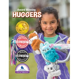 Wild Republic Huggers Delfín, Peluche Pulsera, Pulsera de Peluche, Regalo de Cumpleaños de una Niña, Accesorios Ecológicos, Relleno Elaborado con Botellas de Agua Recicladas, 20 cm