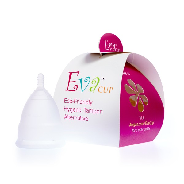 Anigan EvaCup (Made in USA) - Menstrual Cup ~ Money Back Guarantee (Large, Moon Stone)