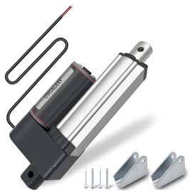 UYGALAXY Linear Actuator 2 Inch Stroke with Mounting Bracket, DC12V 900N(200lbs) IP65 Waterproof 12mm/s Quiet Low Noise Motor for DIY Chicken Coop Electric Recliner Lift Massage Bed Sofa (2")