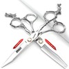 Silver 440c High Hardness Sharp Professional Hairdressing Scissors 6 Inch