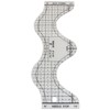 Wave Ruler yyangz Clear Acrylic Wave Edge Quilting Ruler Template