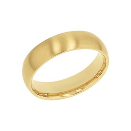 Amor Stainless Steel Unisex Women's and Men's Ring, Gold, Comes in Jewellery Gift Box, Stainless Steel, No Gemstone