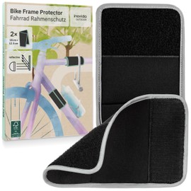 Bicycle Frame Protector with Reflectors: 2 x Frame Protection Bicycle in 18 x 12.5 cm with Velcro Made of Neoprene - Frame Protection Film Bicycle - Frame Protection Bicycle Carrier Accessories -