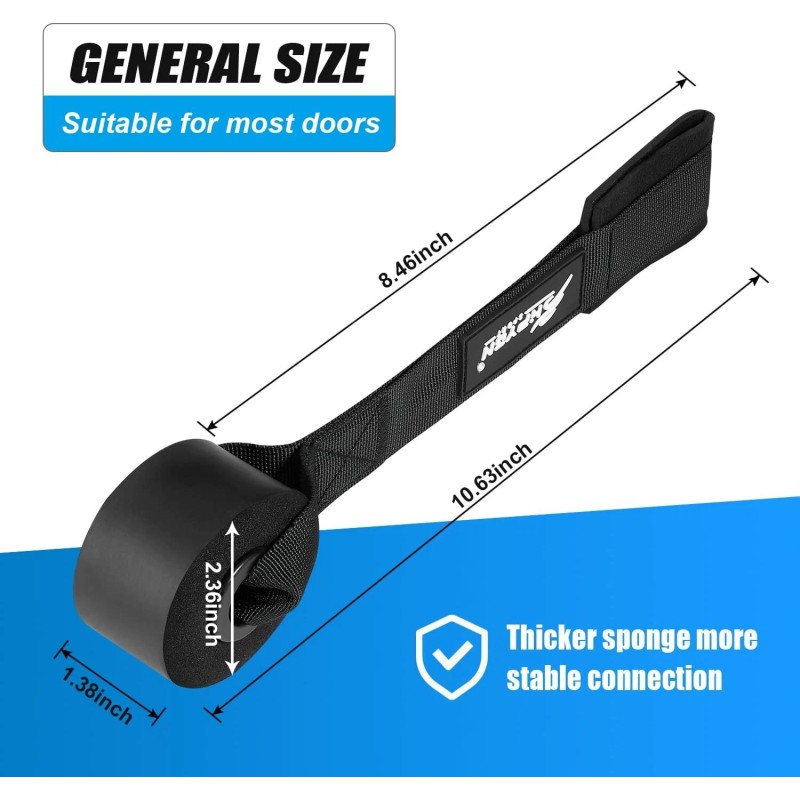 HPYGN Door Anchor for Resistance Bands, Home-Gym Workout Exercise Black