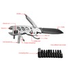 ZOVEDAIUG Multitool Wrench With 7 Tools/Pliers/Wire Cutter/Flat Screwdriver/Phillips Screwdriver, Portable