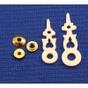 Black Forest Regula Cuckoo Clock Movement Hands For 70 mm or 2 3/4" Dial NEW White w/ Nuts