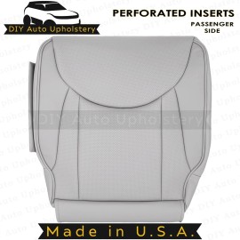 DIY Auto Upholstery 2004 to 2006 Fits Lexus LS430 Passenger Bottom Leather Perforated Cover Gray