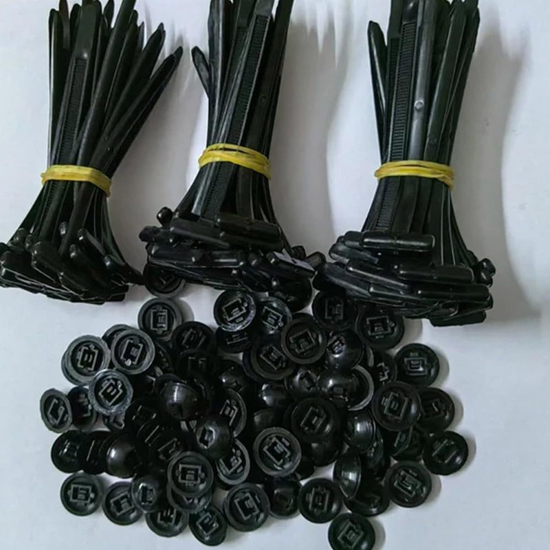 Refoiner 20 Pack Nylon Universal Cable Tie Buckles Heavy Duty