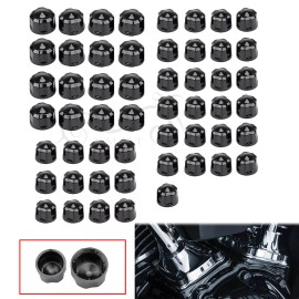 Unbranded Black Diamond Cut Engine Bolt Cap Kit for Harley Road Glide King Ultra Limited
