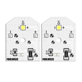 New Upgraded WR55X11132 WR55X25754 GE Refrigerator LED Light Bulb Replace WR55X30602 WR55X26486 PS4704284 3033142 EAP12172918 AP6261806(2 Pack)
