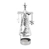 Christmas Tree Carousel Spinning Candle Holder Stainless Steel Rotary Tree
