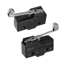 tatoko XZ-15GW2-B SPDT NO+NC Hinge Roller Lever Microswitch Action Switch with Screw Terminals 2PCS