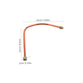 SOLUSTRE Air Compressor Replacement Exhaust Tube Hose Line Designed For Compressor Tube Parts Aluminum Air Compressor Tubing Accessories