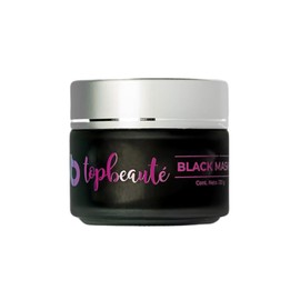 Mascarilla Facial Hidratante Tratamiento para Puntos Negros Acné Piel Grasa - Ácido Hialurónico Y Carbón Activado - Black Mask con colágeno y elástina - 120g Top Beauté
