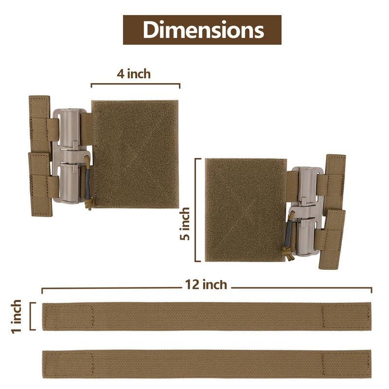 KRYDEX GEAR Tactical Vest Molle Quick Release Set, Quick Disconnect