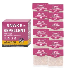 12 Pack Snake Repellent for Yard Powerful Snake Away Repellent for Outdoors, Safe for Pets and Family, Effective Control Powder for Indoor, Garage, Garden, Camping