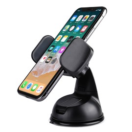Car Mount Phone Holder (Black: Car Mount with Suction Cup)