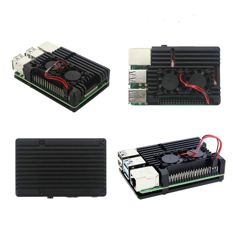 Unistorm Raspberry Pi 4 Model B Aluminum Case with Dual