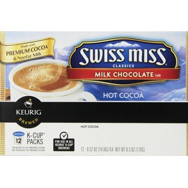 Swiss Miss Milk Chocolate Hot Cocoa, Keurig Single-Serve K-Cup Pods, 12 ct