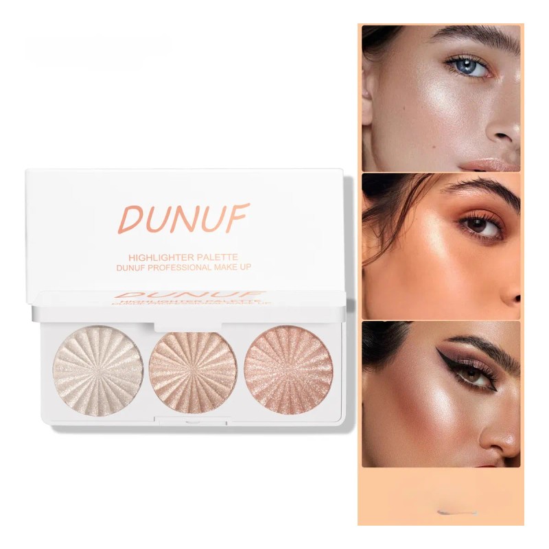 Dunuf Paleta De Iluminador: Iluminante Y A Prueba De Agua.