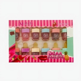 Paleta Magic Your Life 12 Tintas Labios Satinadas Larga Duración
