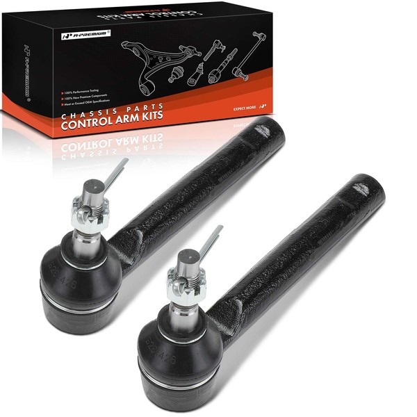 A-Premium 2 x Front Outer Tie Rod Ends, Compatible with