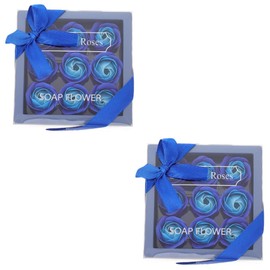 Beavorty 2 Boxes Realistic Soap Flowers Boxed Soap Ideal for Valentine's Wedding Birthday Mother's Day