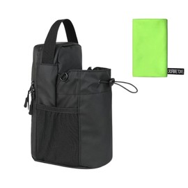 Strinologym Bolsa magnetica gym, con porta termo, resiste hasta 4 kilos. gym bag incluye toalla de microfibra. Uno de los mejores accesorios gym