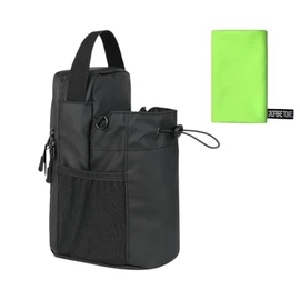Strinologym Bolsa magnetica gym, con porta termo, resiste hasta 4 kilos. gym bag incluye toalla de microfibra. Uno de los mejores accesorios gym