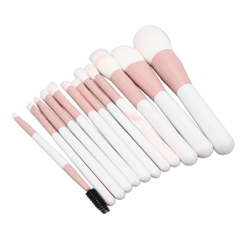 12Pcs Makeup Brushes Set Synthetic Cosmetic Brush Artificial Fiber Soft
