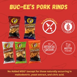 Bucee Pork Rinds, Dill, Keto Friendly, Dill Flavor, 4 Oz (2 Bags)