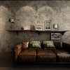 3yecao 48"×197" Extra Wide Thick Light Brown Grey Concrete Wallpaper