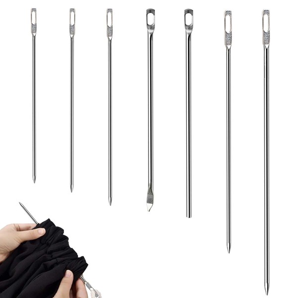 Realand 7 Pieces Drawstring Threader Tool Set, Easy Drawstring Replacement,