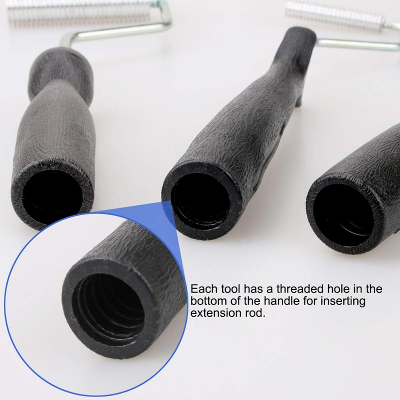 Fiberglass Roller Tools Kit, 4Pcs Bubble Paddle Tool Fiberglass Resin